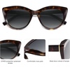 image:imageSOJOS Trendy Polarized Sunglasses for WomenRetro Cat Eye Womens Sun Glasses SJ2221TortoiseGrey Grading