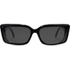 image:imageSOJOS Trendy Rectangular Sunglasses Womens Retro Small Shades Sunnies Gafas de sole Chunky Angular Cornor Frame SJ2238Black