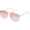 image:imageSOJOS Trendy Square Aviator Sunglasses for Women Men Gold Frame Light Tint Gradient Shades SJ1176GoldGradient Pink