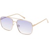 image:imageSOJOS Trendy Square Aviator Sunglasses for Women Men Gold Frame Light Tint Gradient Shades SJ1176GoldGradient Purple