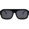 image:imageSOJOS Trendy Square Aviator Sunglasses for Womens Mens Polarized Flat Top Designer Inspired UV400 Sun Glasses SJ2281Black