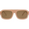 image:imageSOJOS Trendy Square Aviator Sunglasses for Womens Mens Polarized Flat Top Designer Inspired UV400 Sun Glasses SJ2281Brown