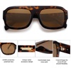 image:imageSOJOS Trendy Square Aviator Sunglasses for Womens Mens Polarized Flat Top Designer Inspired UV400 Sun Glasses SJ2281Multicolor