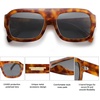 image:imageSOJOS Trendy Square Aviator Sunglasses for Womens Mens Polarized Flat Top Designer Inspired UV400 Sun Glasses SJ2281Yellow