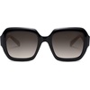 image:imageSOJOS Trendy Square Polarized Sunglasses for Womens MensRetro Polygon Shades Plastic Frame Sun Glasses SJ2310Black