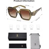 image:imageSOJOS Trendy Square Polarized Sunglasses for Womens MensRetro Polygon Shades Plastic Frame Sun Glasses SJ2310Green