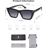 image:imageSOJOS Trendy Sunglasses Womens Cute Cat Eye Polarized Square Women Designer Shades SJ2297BlackGrey Grading