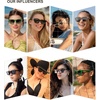 image:imageSOJOS Trendy Sunglasses Womens Cute Cat Eye Polarized Square Women Designer Shades SJ2297BlackGrey Grading