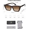 image:imageSOJOS Trendy Sunglasses Womens Cute Cat Eye Polarized Square Women Designer Shades SJ2297TortoiseBrown Grading