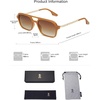 image:imageSOJOS Vintage Polarized Aviator Sunglasses for Women Men 70s Retro Flat Narrow Rectangular Womens Glasses SJ2186Milky Orange