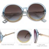 image:imageSOJOS Vintage Round Sunglasses for Women Classic Retro Designer Style SJ2121 with TransparentBlue Yellow