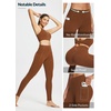 image:imagebaleaf Freeleaf Womens 78 Yoga Leggings with Pockets High Waisted 27 Workout Lounge Leggings Cozy Soft Athletic PantsBrown