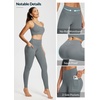 image:imagebaleaf Freeleaf Womens 78 Yoga Leggings with Pockets High Waisted 27 Workout Lounge Leggings Cozy Soft Athletic PantsDark Gray