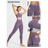 image:imagebaleaf Freeleaf Womens 78 Yoga Leggings with Pockets High Waisted 27 Workout Lounge Leggings Cozy Soft Athletic PantsPurple