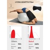 image:imagebaleaf Freeleaf Womens 8 High Waist Biker Shorts with Pockets Yoga Running Volleyball Workout Gym Shorts for Summer SpandexBlack
