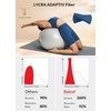 image:imagebaleaf Freeleaf Womens 8 High Waist Biker Shorts with Pockets Yoga Running Volleyball Workout Gym Shorts for Summer SpandexGibraltar Sea