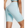 image:imagebaleaf Freeleaf Womens 8 High Waist Biker Shorts with Pockets Yoga Running Volleyball Workout Gym Shorts for Summer SpandexPastel Blue