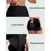 image:imagebaleaf Womens 2025 17 Swim Skirt Bottoms High Waisted Modest Bathing Suit Skirt Tummy Control Swim BottomsBlack