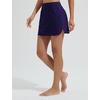 image:imagebaleaf Womens 2025 17 Swim Skirt Bottoms High Waisted Modest Bathing Suit Skirt Tummy Control Swim BottomsBlack