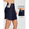 image:imagebaleaf Womens 2025 17 Swim Skirt Bottoms High Waisted Modest Bathing Suit Skirt Tummy Control Swim BottomsDark Blue