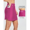 image:imagebaleaf Womens 2025 17 Swim Skirt Bottoms High Waisted Modest Bathing Suit Skirt Tummy Control Swim BottomsRose Red