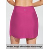 image:imagebaleaf Womens 2025 17 Swim Skirt Bottoms High Waisted Modest Bathing Suit Skirt Tummy Control Swim BottomsRose Red