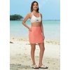 image:imagebaleaf Womens 2025 17 Swim Skirt Bottoms High Waisted Modest Bathing Suit Skirt Tummy Control Swim BottomsScorched Red