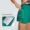 image:imagebaleaf Womens 4 High Waisted Swim Shorts Quick Dry Board Shorts UPF50 Swimsuit with Liner and PocketsGreen
