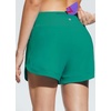 image:imagebaleaf Womens 4 High Waisted Swim Shorts Quick Dry Board Shorts UPF50 Swimsuit with Liner and PocketsGreen