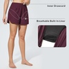 image:imagebaleaf Womens 4 High Waisted Swim Shorts Quick Dry Board Shorts UPF50 Swimsuit with Liner and PocketsWine Red