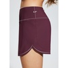 image:imagebaleaf Womens 4 High Waisted Swim Shorts Quick Dry Board Shorts UPF50 Swimsuit with Liner and PocketsWine Red
