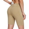 image:imagebaleaf Womens 7 Hiking Shorts High Waist Biker Shorts Lightweight Zipper Pockets Yoga Athletic Running Gym Outdoor