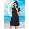 image:imagebaleaf Womens Short Sleeve UPF 50 Cover Up with Pockets Quick Dry Beach Coverups Sun Protection SwimwearBlack
