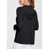 image:imagebaleaf Womens Sun Protection Jacket Hoodie Clothing Lightweight Long Sleeve Sun Cover Up ShirtBlack