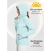 image:imagebaleaf Womens Sun Protection Jacket Hoodie Clothing Lightweight Long Sleeve Sun Cover Up ShirtBlue