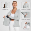 image:imagebaleaf Womens Sun Protection Jacket Hoodie Clothing Lightweight Long Sleeve Sun Cover Up ShirtGray