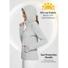 image:imagebaleaf Womens Sun Protection Jacket Hoodie Clothing Lightweight Long Sleeve Sun Cover Up ShirtGray