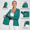 image:imagebaleaf Womens Sun Protection Jacket Hoodie Clothing Lightweight Long Sleeve Sun Cover Up ShirtGreen