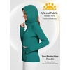 image:imagebaleaf Womens Sun Protection Jacket Hoodie Clothing Lightweight Long Sleeve Sun Cover Up ShirtGreen