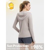 image:imagebaleaf Womens Sun Protection Jacket Hoodie Clothing Lightweight Long Sleeve Sun Cover Up ShirtHeather Khaki
