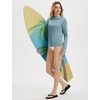 image:imagebaleaf Womens Sun Protection Jacket Hoodie Clothing Lightweight Long Sleeve Sun Cover Up ShirtHeather Light Blue