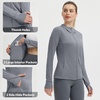 image:imagebaleaf Womens Sun Protection Jacket Hoodie Clothing Lightweight Long Sleeve Sun Cover Up ShirtHeather Light Gray