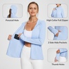 image:imagebaleaf Womens Sun Protection Jacket Hoodie Clothing Lightweight Long Sleeve Sun Cover Up ShirtKentucky Blue