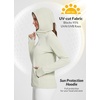 image:imagebaleaf Womens Sun Protection Jacket Hoodie Clothing Lightweight Long Sleeve Sun Cover Up ShirtLight Brown
