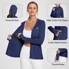 image:imagebaleaf Womens Sun Protection Jacket Hoodie Clothing Lightweight Long Sleeve Sun Cover Up ShirtNavy Blue