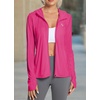 image:imagebaleaf Womens Sun Protection Jacket Hoodie Clothing Lightweight Long Sleeve Sun Cover Up ShirtRosy