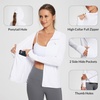 image:imagebaleaf Womens Sun Protection Jacket Hoodie Clothing Lightweight Long Sleeve Sun Cover Up ShirtWhite