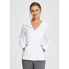 image:imagebaleaf Womens Sun Protection Jacket Hoodie Clothing Lightweight Long Sleeve Sun Cover Up ShirtWhite