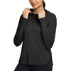 image:imagebaleaf Womens UPF 50 Sun Shirt with Hoodie SPF Long Sleeve UV Protection Clothing Hiking Fishing Outdoor LightweightBlack