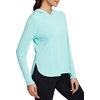 image:imagebaleaf Womens UPF 50 Sun Shirt with Hoodie SPF Long Sleeve UV Protection Clothing Hiking Fishing Outdoor LightweightGreen